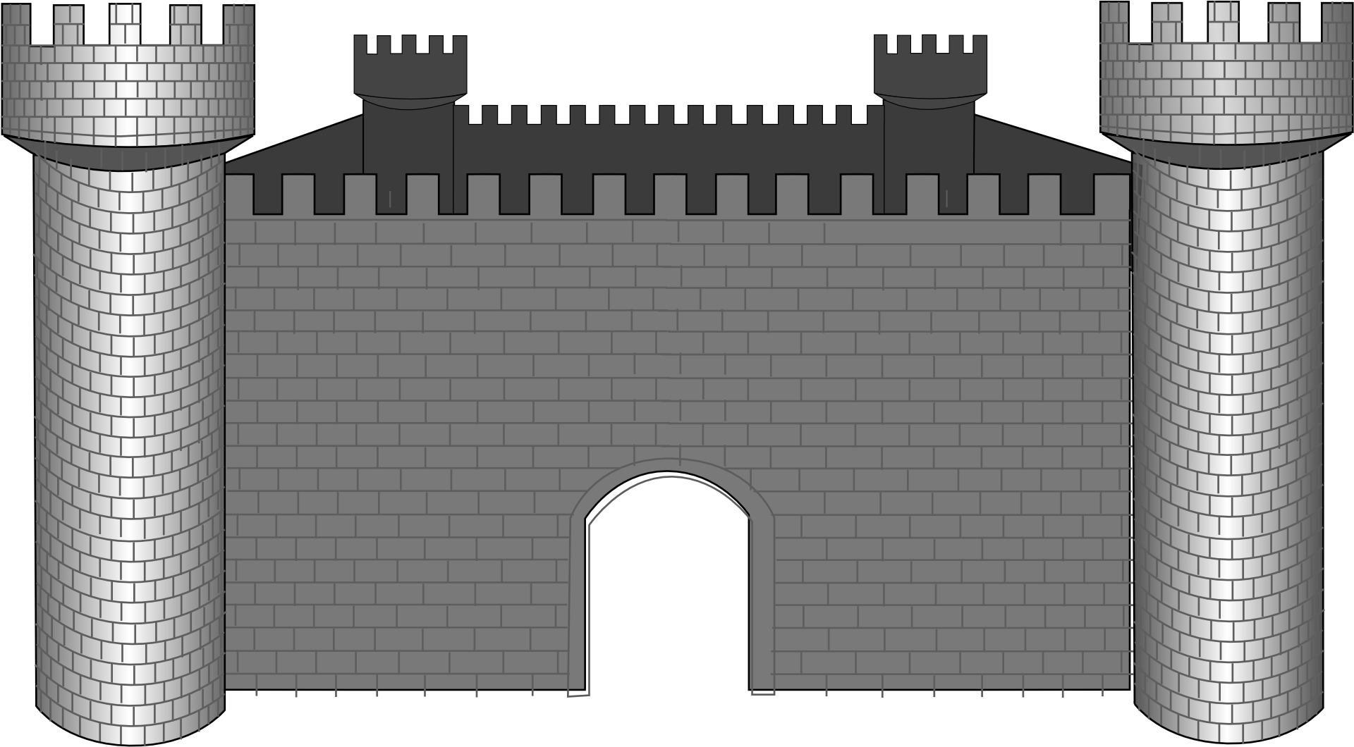 Svg Freeuse Download A Clip Wall - Castelo De Pedra Desenho (1920x1060), Png Download