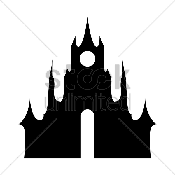 Castle Clipart Silhouette Castle - Illustration (600x600), Png Download