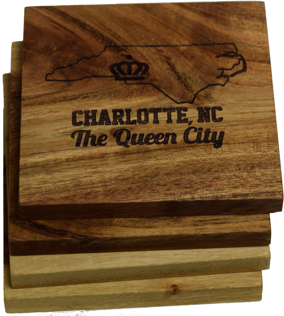 Charlotte North Carolina The Queen City Coasters - Prestige Decanters Charlotte North Carolina The Queen (1024x1024), Png Download