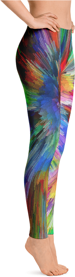 Color Explosion Leggings - Fire Mage Warlock Armor Costume Leggings (1000x1000), Png Download