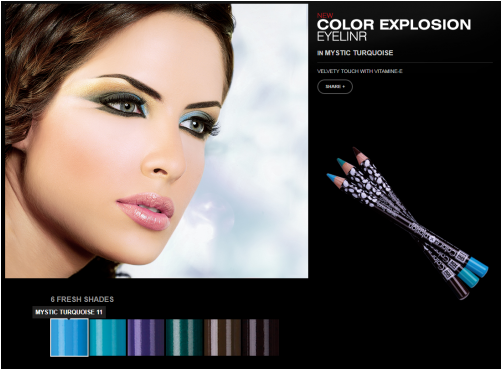 Color Explosion Eyeliner - Cosmetics (500x500), Png Download