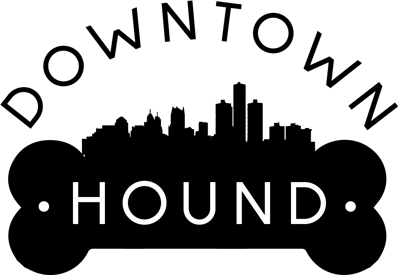 Logo Design By Emma Renee For Downtown Hound - Detroit Silhouette Novelty Metal Magnet M-8727 (1366x907), Png Download