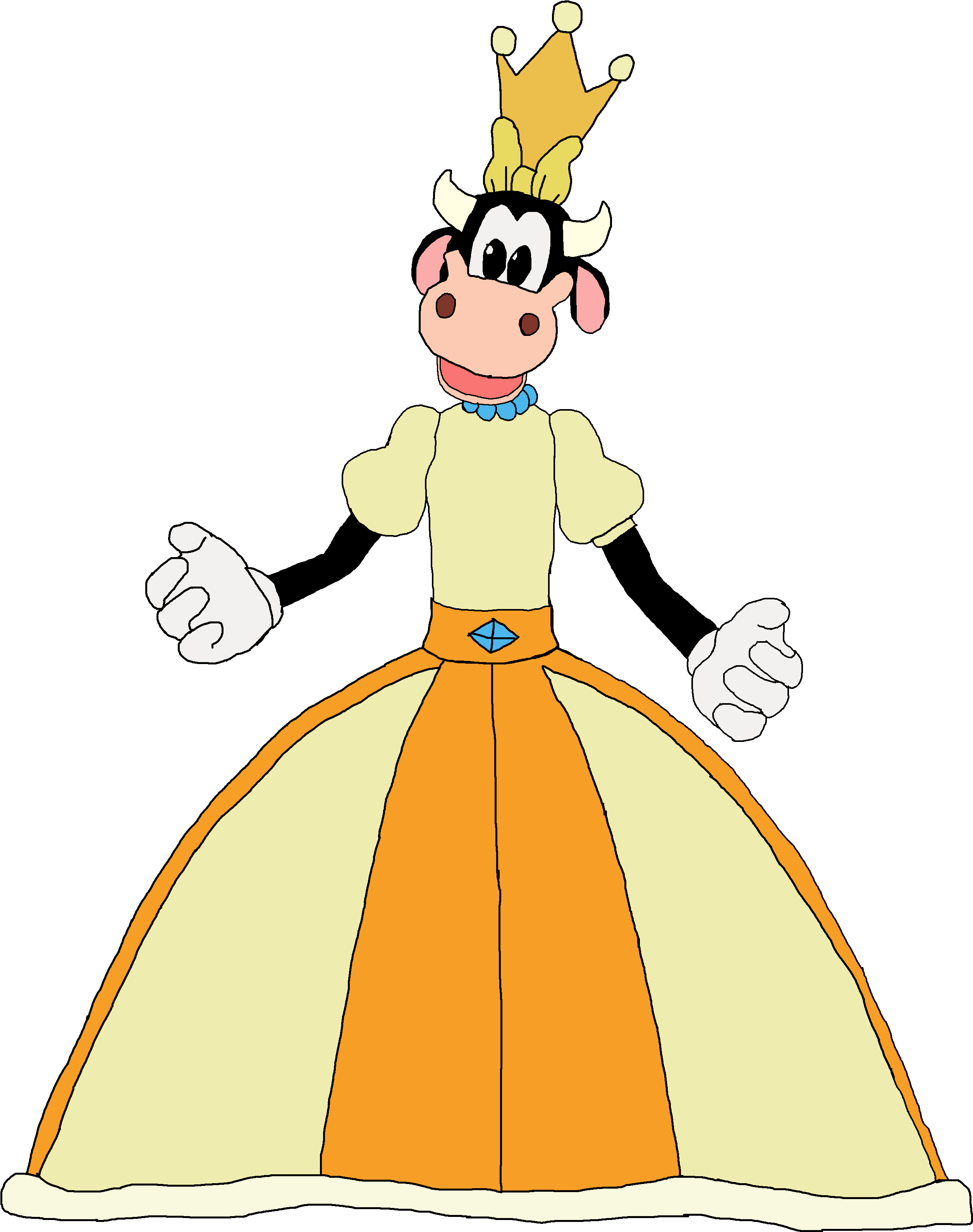 Mickey Mouse Clubhouse Images Queen Clarabelle Cow - Mickey Mouse Clubhouse Clarabelle (2749x3338), Png Download