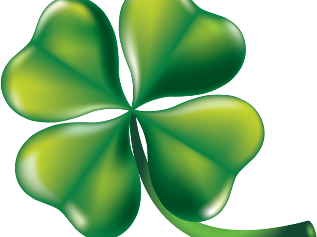 Four Leaf Clover Clipart Free Download Clip Art - 4 Leaf Clover Png (640x480), Png Download