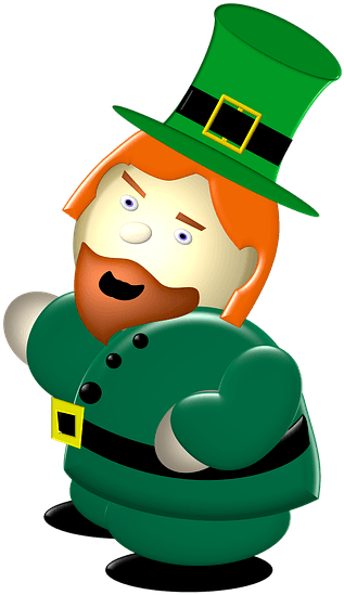 A Leprechaun For St - Orange Leprechaun (464x640), Png Download