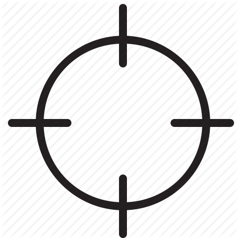 Cross Air Png - Crosshair Png (480x480), Png Download