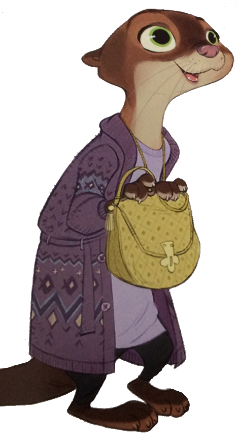 Image Mrs Otterton Transparentpng Zootopia Wiki - Zootopia Characters Mrs Otterton (467x853), Png Download