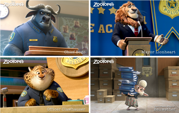 Disney Zootopia Magnets Judy Hopps Nick Wilde Chief (700x444), Png Download