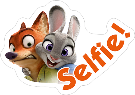 Viber Sticker «zootopia» - 10.1'' Headrest Dvd Player With Digital Tft Lcd Wide (490x317), Png Download