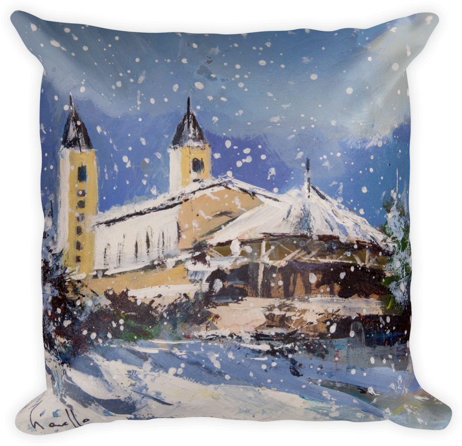 Medjugorje Seasons Pillow - The Seasons Collection White Down (1000x1000), Png Download