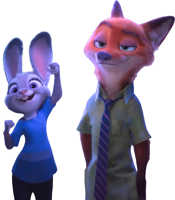 Hopps Judyhopps Oficial Zootopia Zootropolis Disney - Nick And Judy Png (756x806), Png Download
