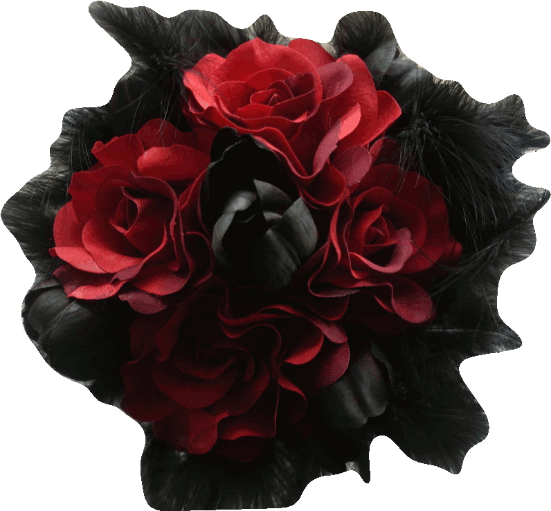 Desktop Wallpaper Flower Red - Red And Black Roses (1024x768), Png Download