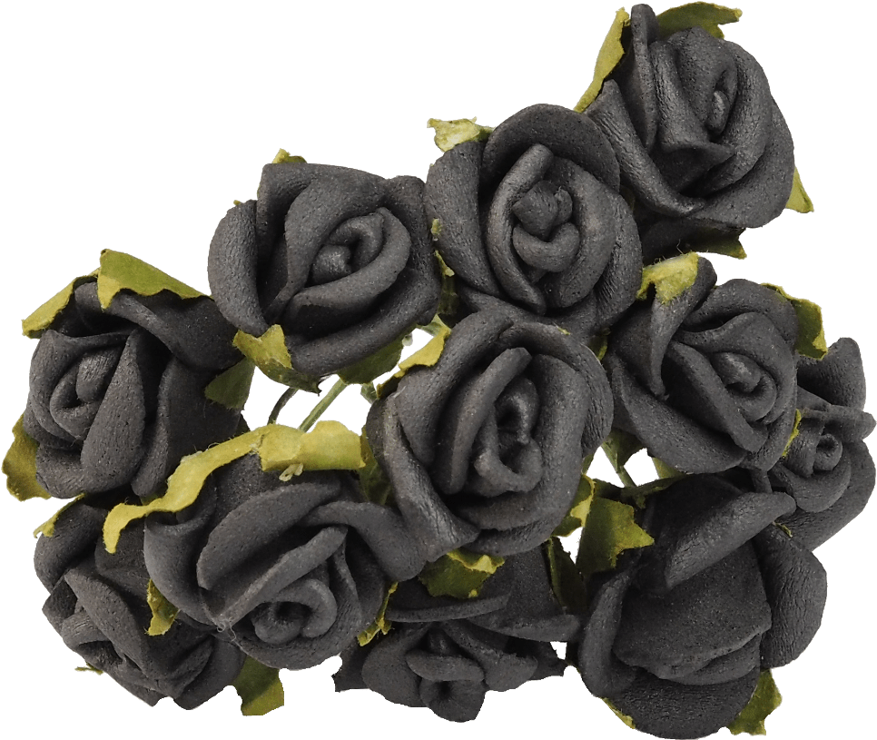 Black Rose Roses Flower Hairpins - Rose (1000x846), Png Download