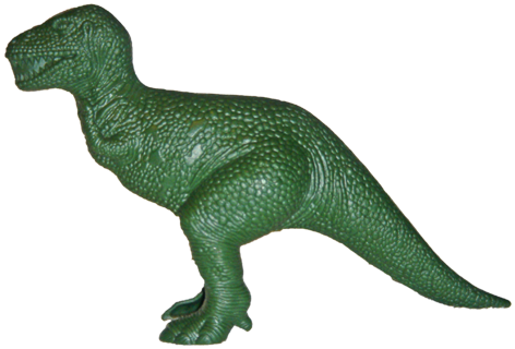 Superdoughset-back Superdough Trex - Plastic Dinosaur Png (475x326), Png Download