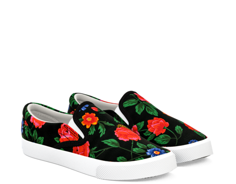 Dark Roses - Slip Ons (480x480), Png Download