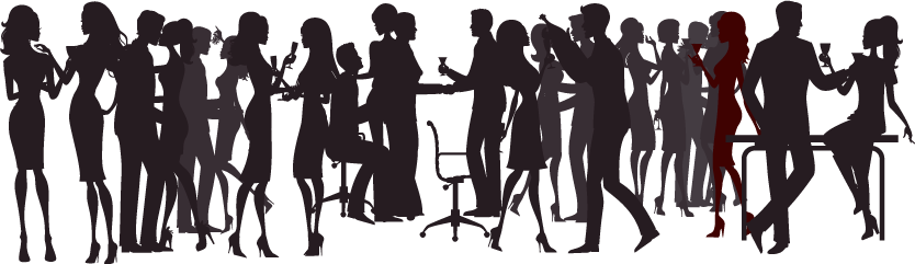 599 North Lake Blvd - People In Bar Png (834x241), Png Download