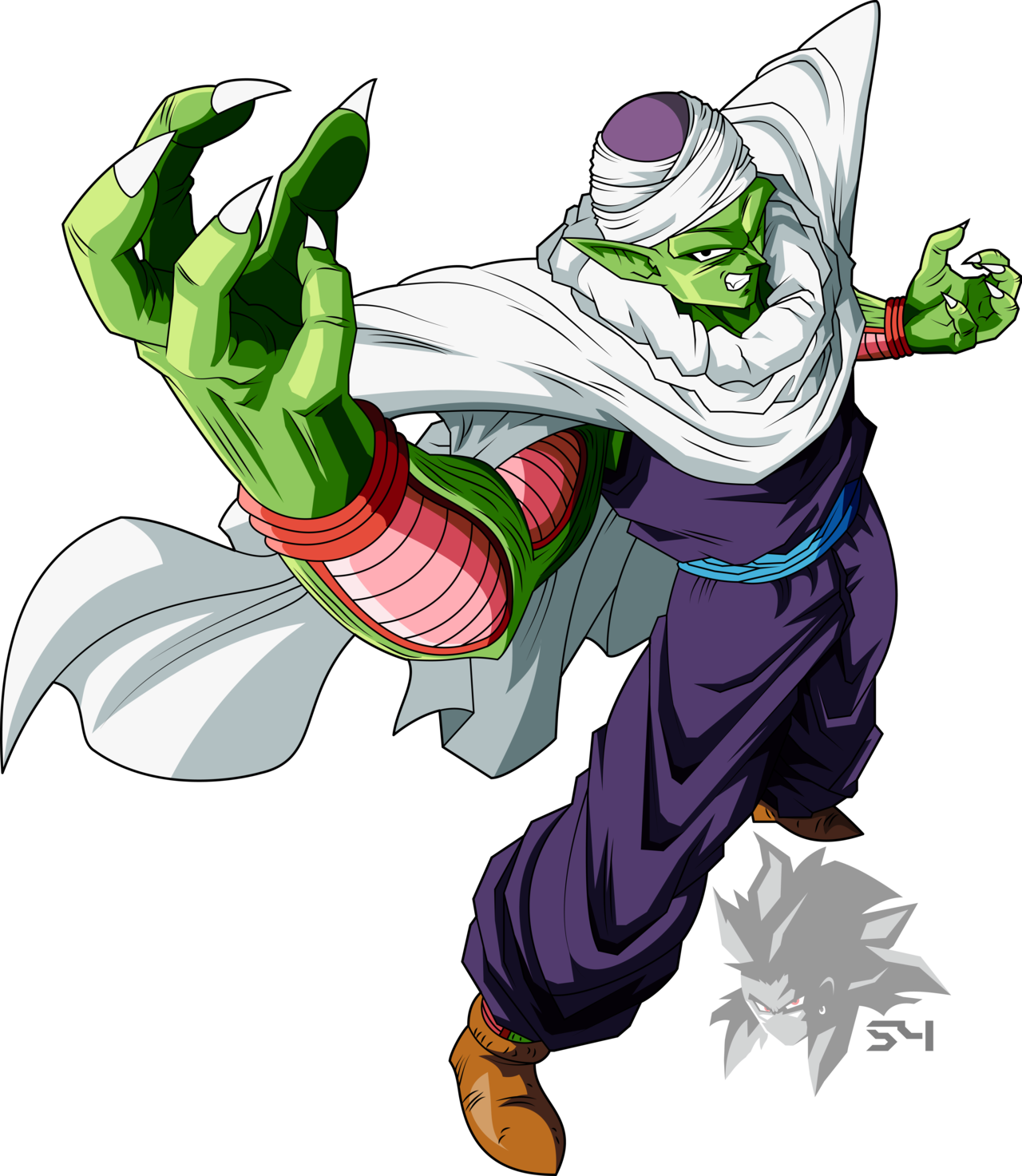 Piccolo Bape Png Png Black And White Library - Dbz Piccolo Png (1280x1473), Png Download