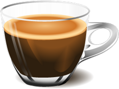 Piccolo Espresso - Coffee Cups With Coffee Png (400x400), Png Download