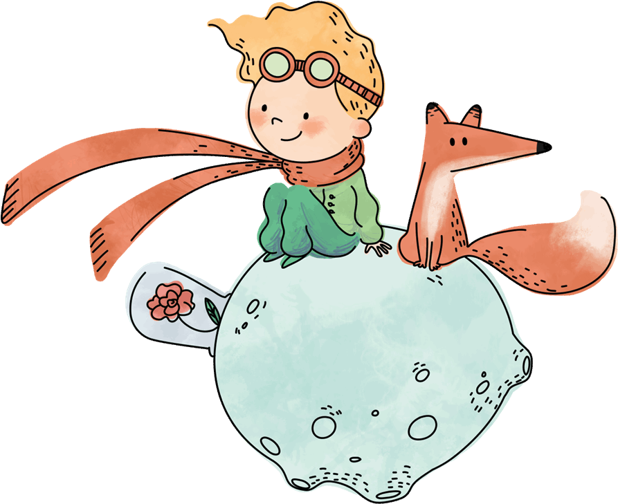 Related Wallpapers - Little Prince Flat Vector (892x892), Png Download