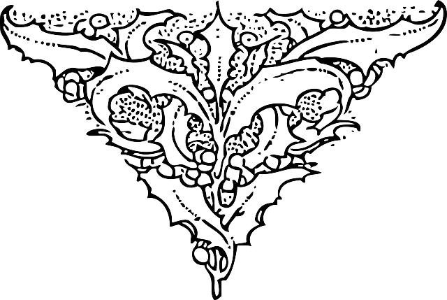 Holly, Outline, Plants, Leaf, Triangle, End, Plant - Black Holly Transparent (640x429), Png Download