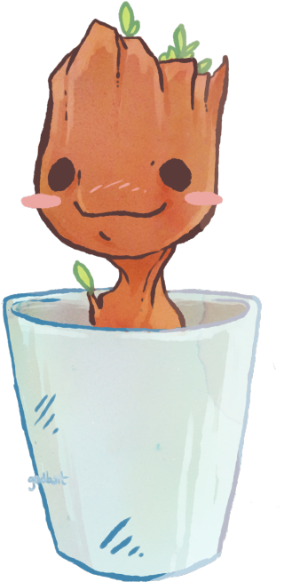 Guardians Of The Galaxy - Baby Groot Fan Art (469x750), Png Download