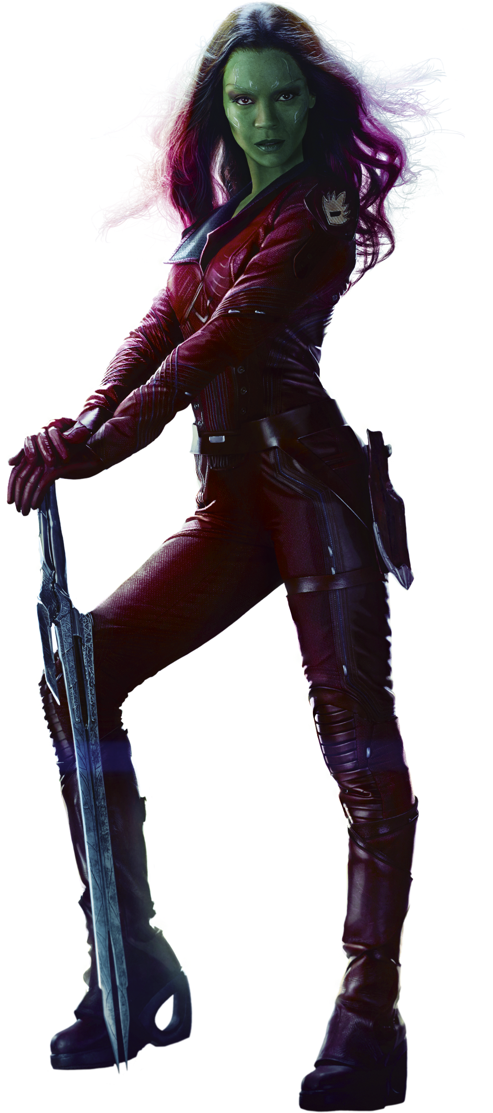 Gamora From Guardians Of The Galaxy (film) 001 - Guardians Of The Galaxy Toys Gamora (1273x2575), Png Download