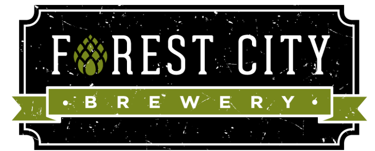 Fcb Logo Grunge 2017-768x419 - Forest City Brewery (768x419), Png Download
