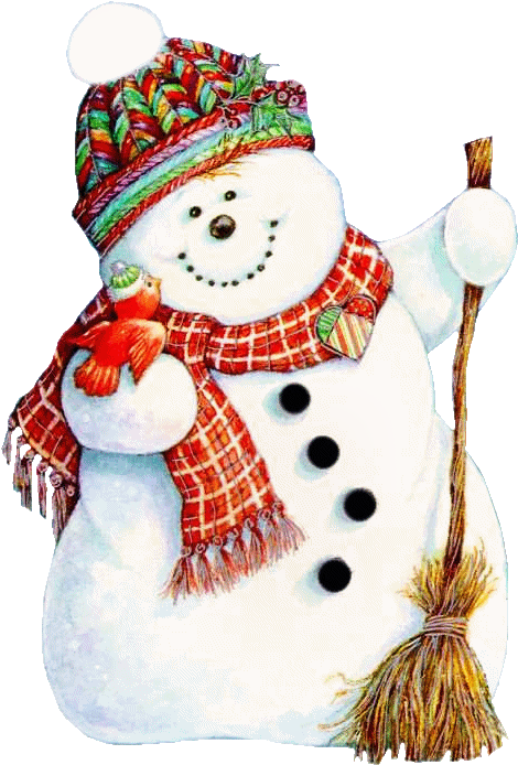 Merry Christmas Snowman (478x696), Png Download