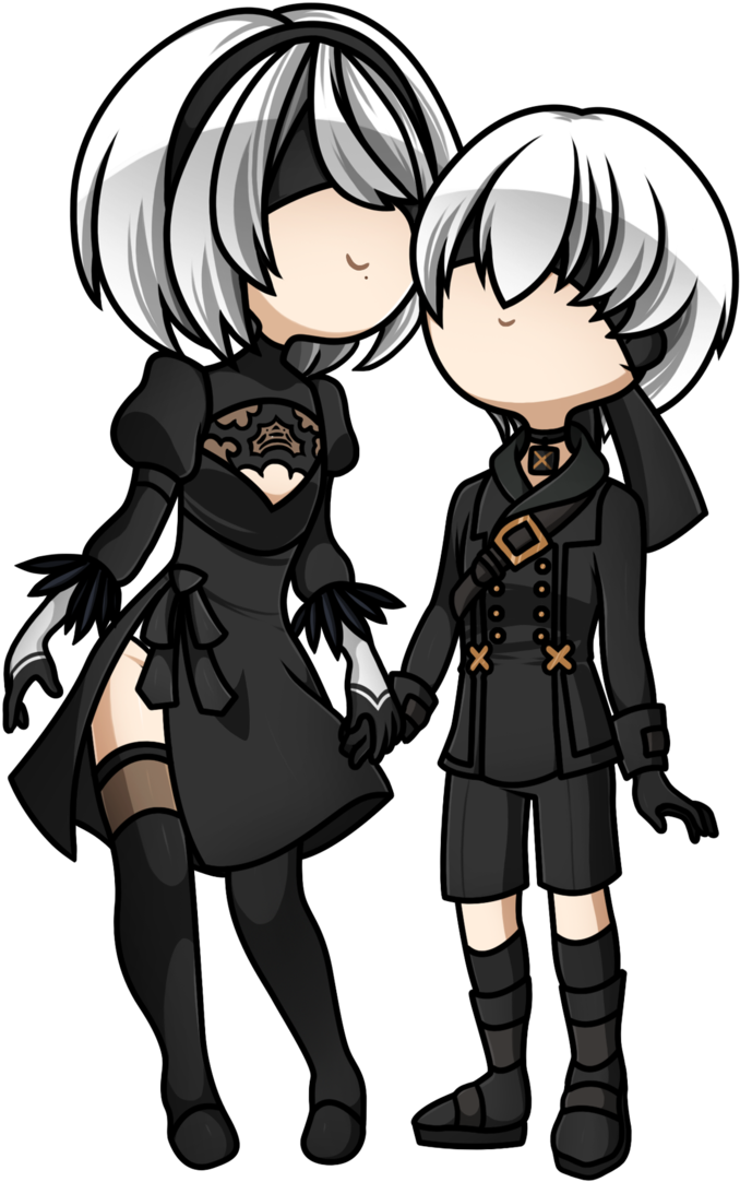 2b9s By Chelseastory On Deviantart - Nier: Automata (716x1116), Png Download