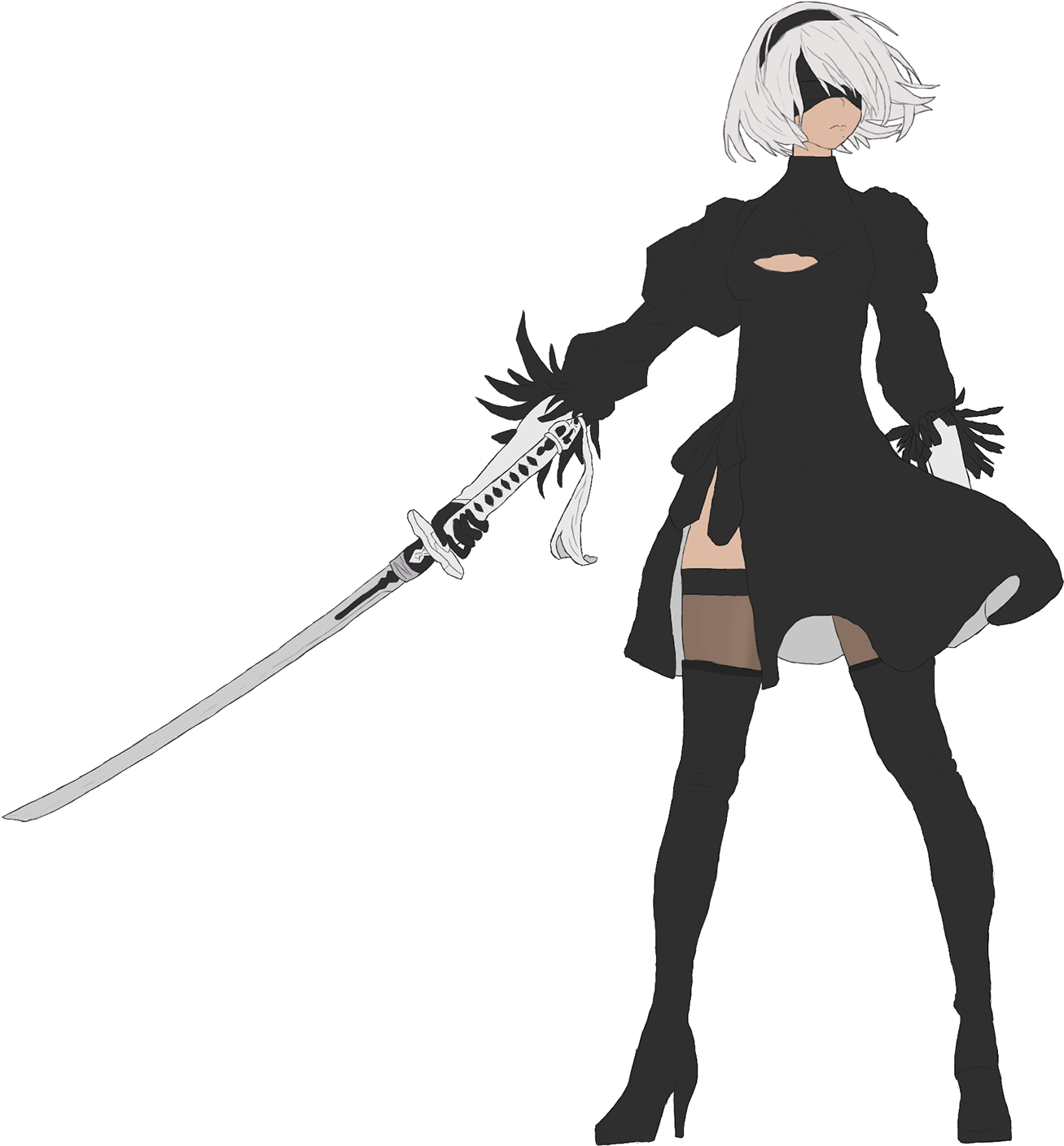 Thank You - Nierautomata Shoes (1400x1556), Png Download