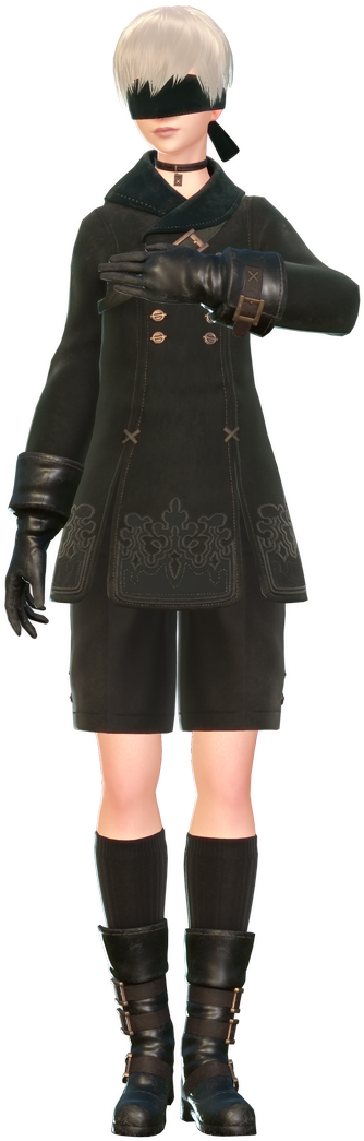 Novos Personagens '9s' E 'a2' São Revelados Para Nier - Nier Automata 9s Shoes (1080x1080), Png Download