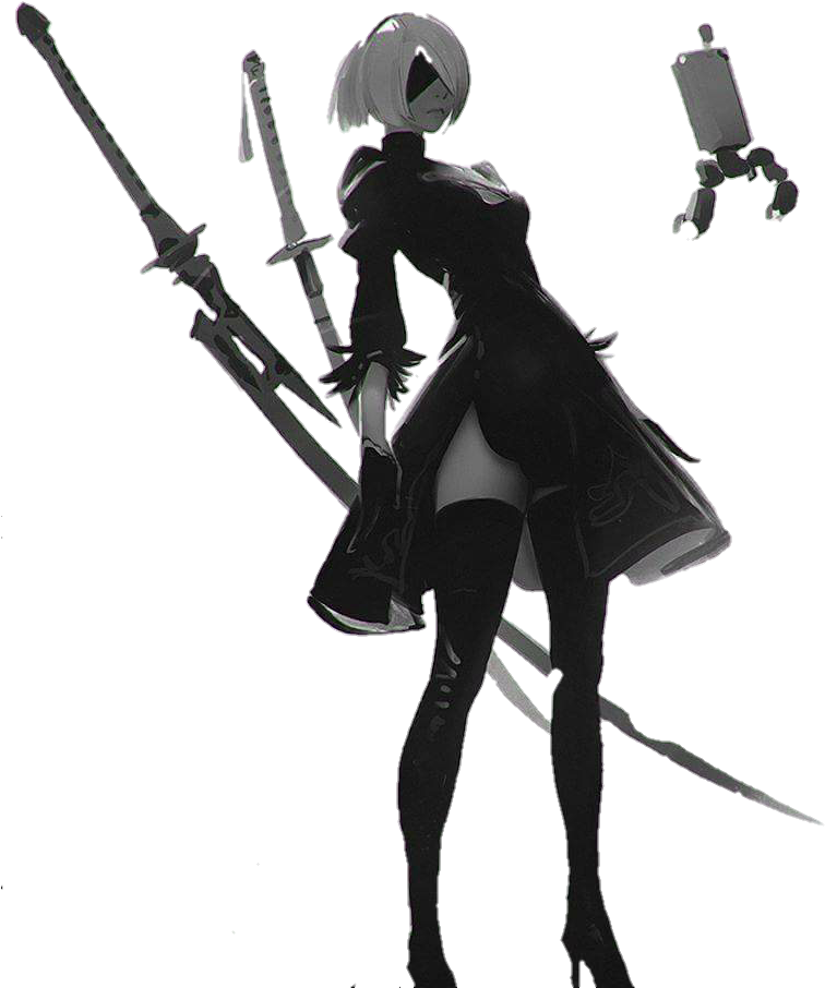 Report Abuse - Nier Automata Art (785x960), Png Download