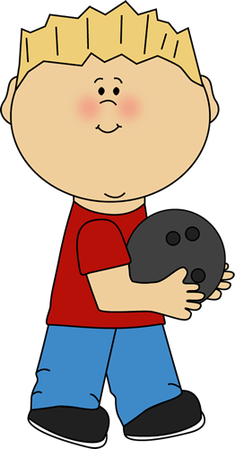 Boy With Bowling Ball - Boy Bowling Clip Art (262x500), Png Download