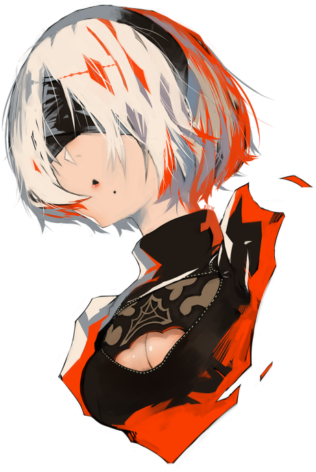 It's 2b From Nier - Nier Automata 2b Icons (500x707), Png Download
