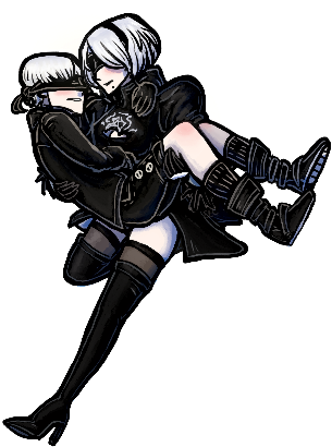 So Finally Saw All The Endings - Nier: Automata (506x470), Png Download