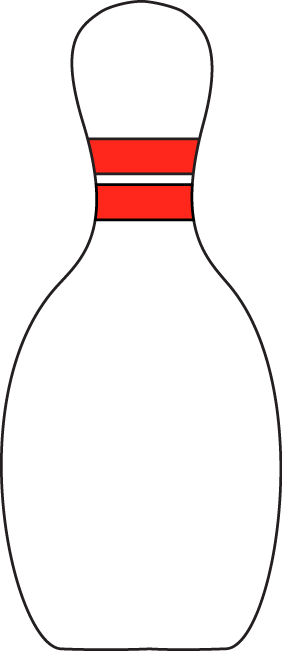 Jpg Library Free - Bowling Pin Clip Art (282x651), Png Download