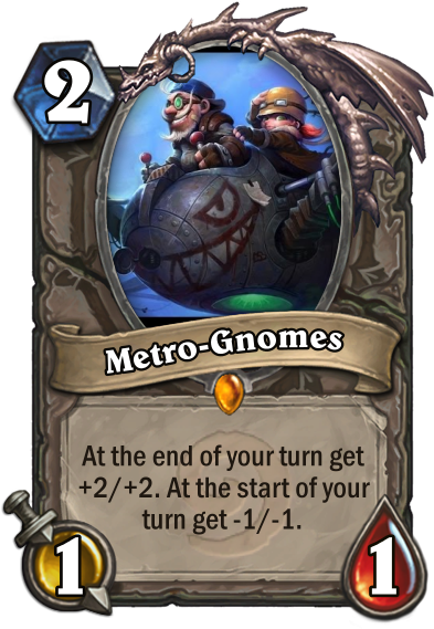 Metro-gnomes - Steady - Hearthstone Mech C Thun (400x569), Png Download