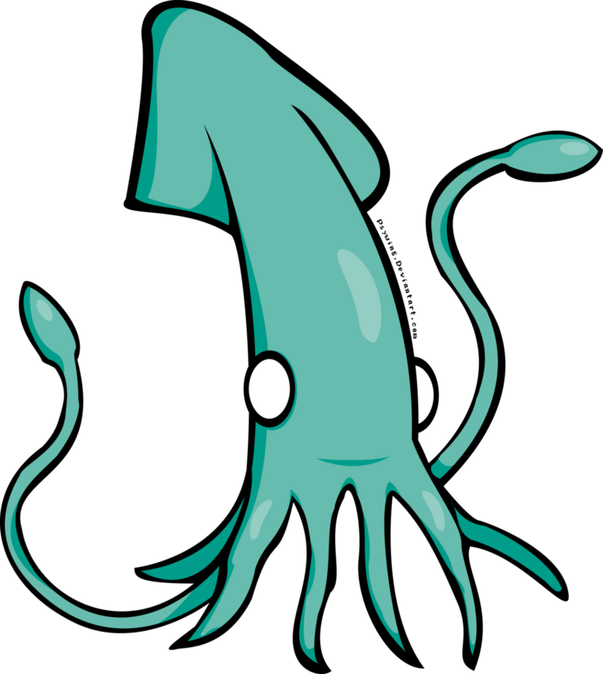 Squid Png Picture - Squid Drawing (846x945), Png Download