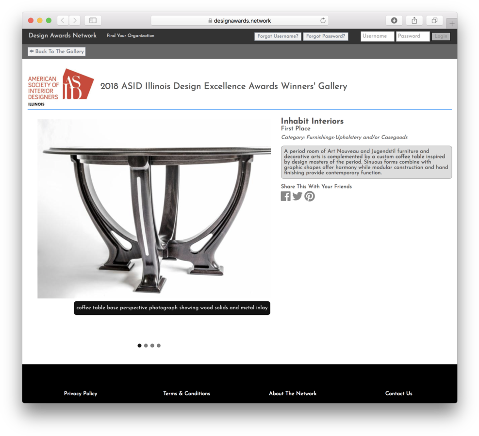 Asid Designawards Furniture - Interior Design (1000x911), Png Download