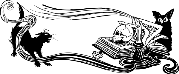 Spooky Scene Svg Clip Arts 600 X 248 Px (600x248), Png Download
