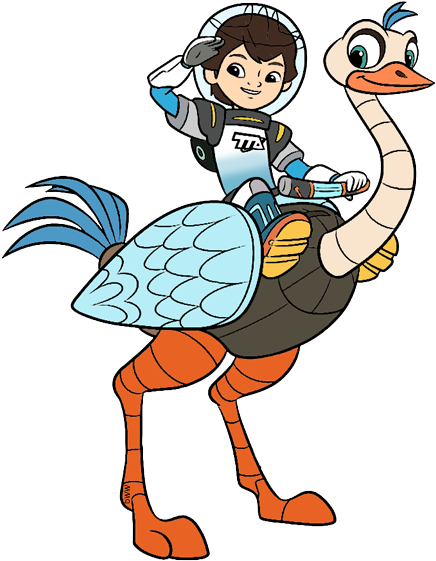 Ostrich Clipart Disney - Miles From Tomorrowland Clipart (450x565), Png Download