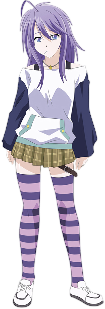 Mizore From Rosario Vampire - Rosario Vampire Mizore Png (441x1024), Png Download