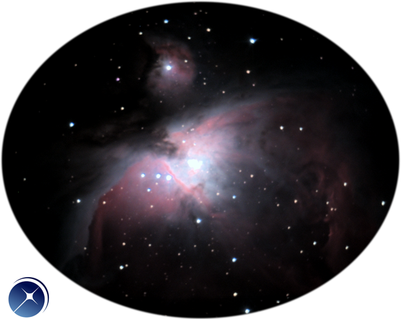 1,500th Telescope On Our Kickstarter - Orion Nebula (582x463), Png Download