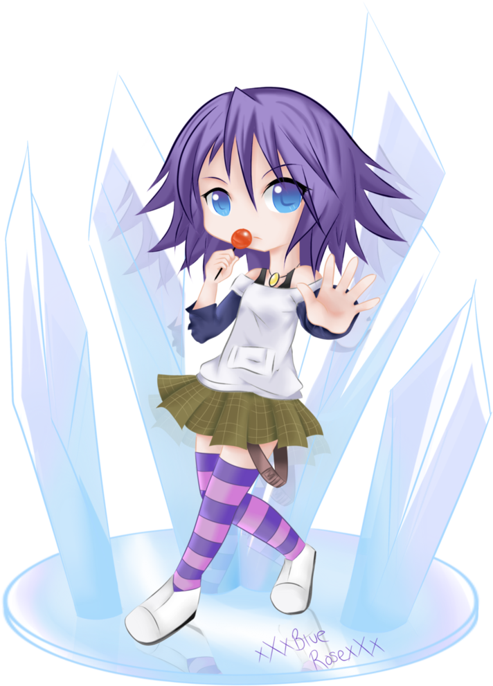Rosario Vampire Anime, Vampire Images, Kawaii Chibi, - Rosario Vampire Mizore Chibi (752x1063), Png Download