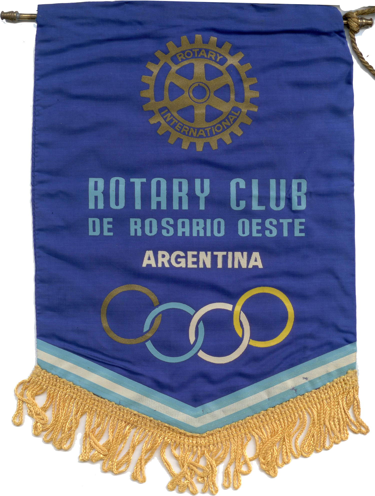 Rosario Oeste Arg Swan Banners - Rotary International (1499x2000), Png Download