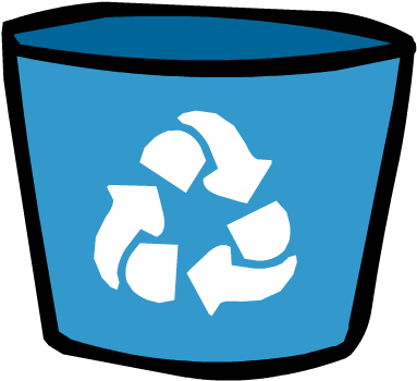 Image - Recycle Bin - Png - Club Penguin Wiki - The - Recycling Bin Clipart (593x585), Png Download