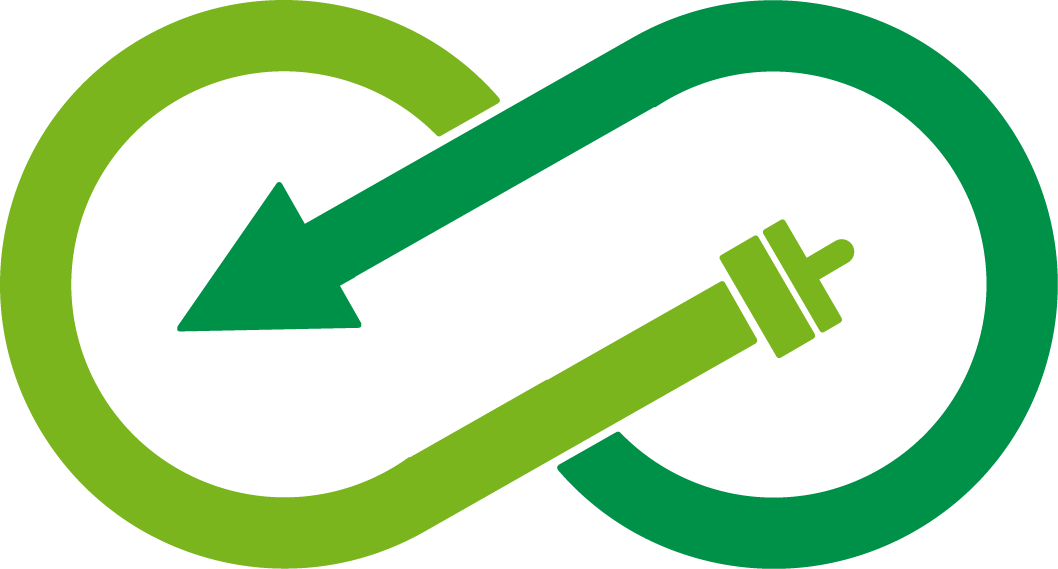 Professionalism Meets Recycling, All In A Minimalist - Recycle Minimalist Logo (1058x569), Png Download
