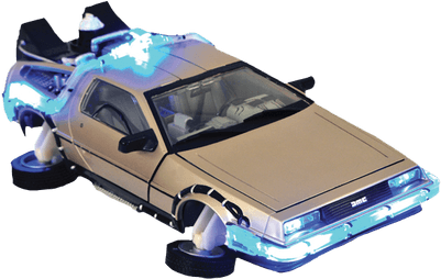 Flying Delorean Back To The Future - Playmobil Back To The Future (400x400), Png Download