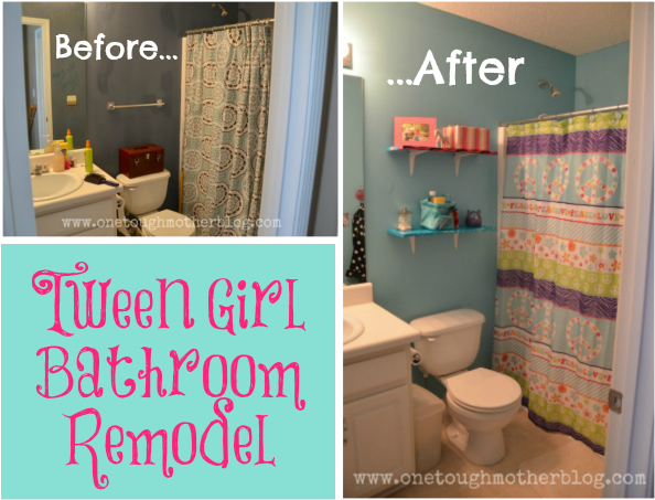 Tween Bathroom Remodel - Teenage Girl Bathroom Colors (600x459), Png Download