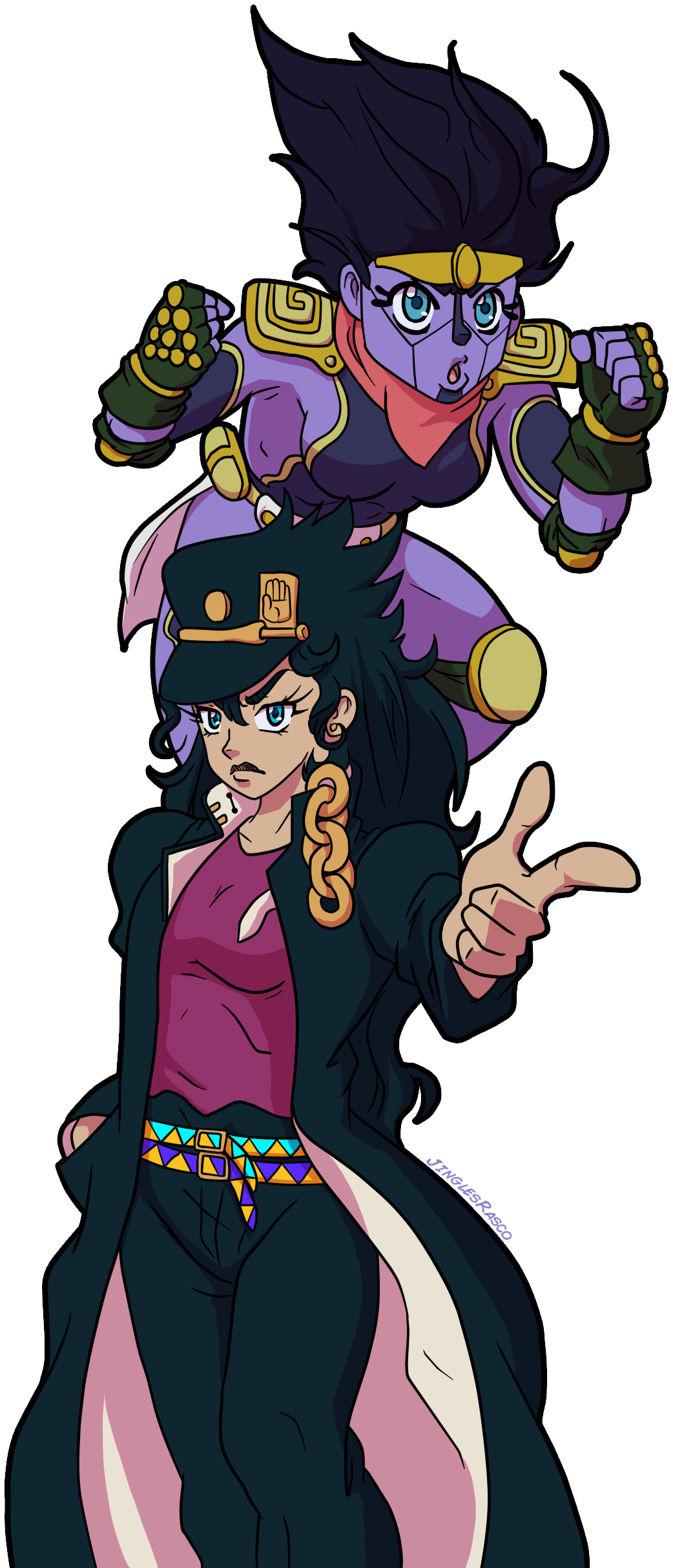 7 Mo - Jotaro As A Girl (1042x2427), Png Download
